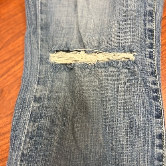 American Eagle Jeans Womens 4 Short Boyfriend 77 Low Rise Light Wash Fade - Picture 12 of 12